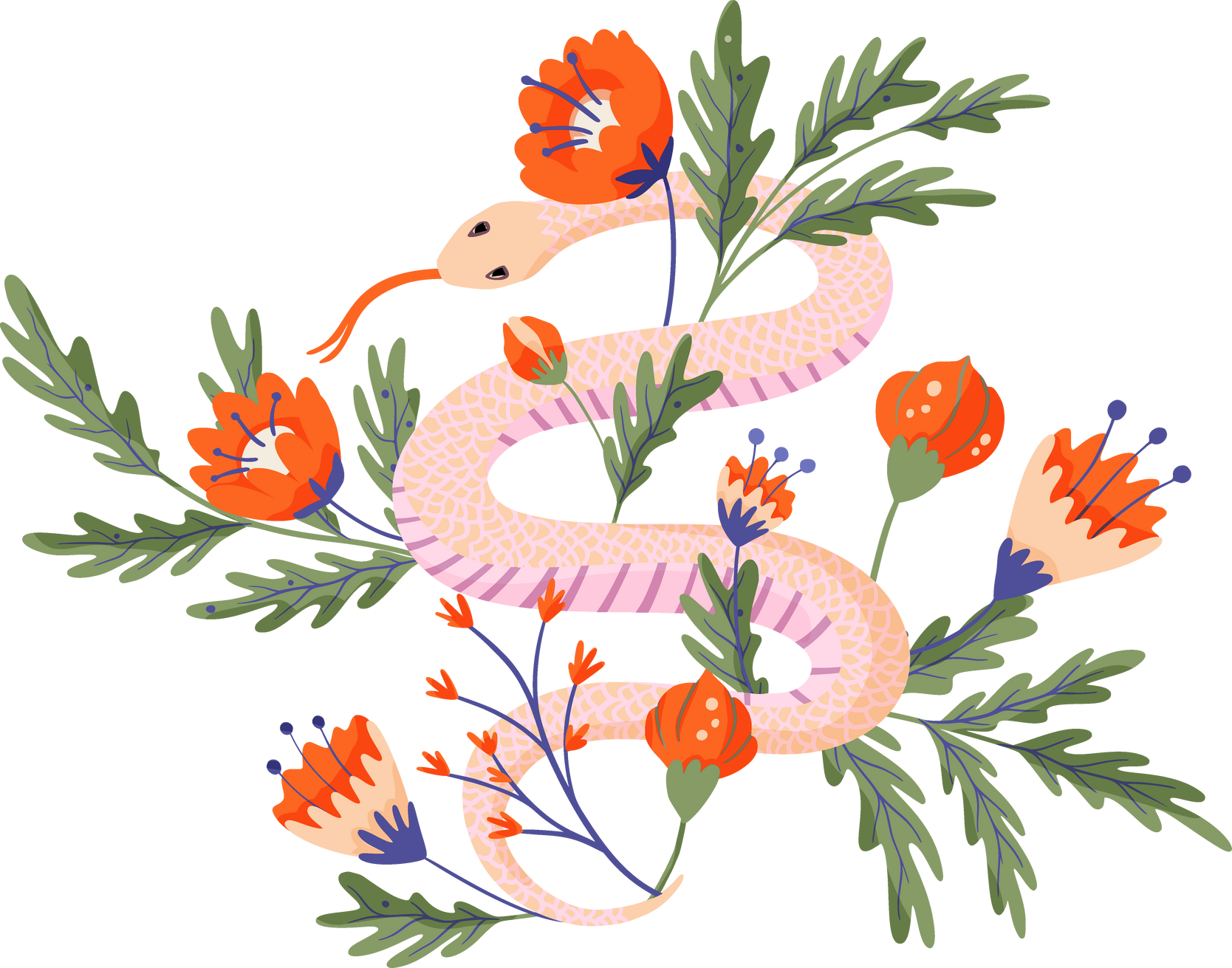 Snake flowers 